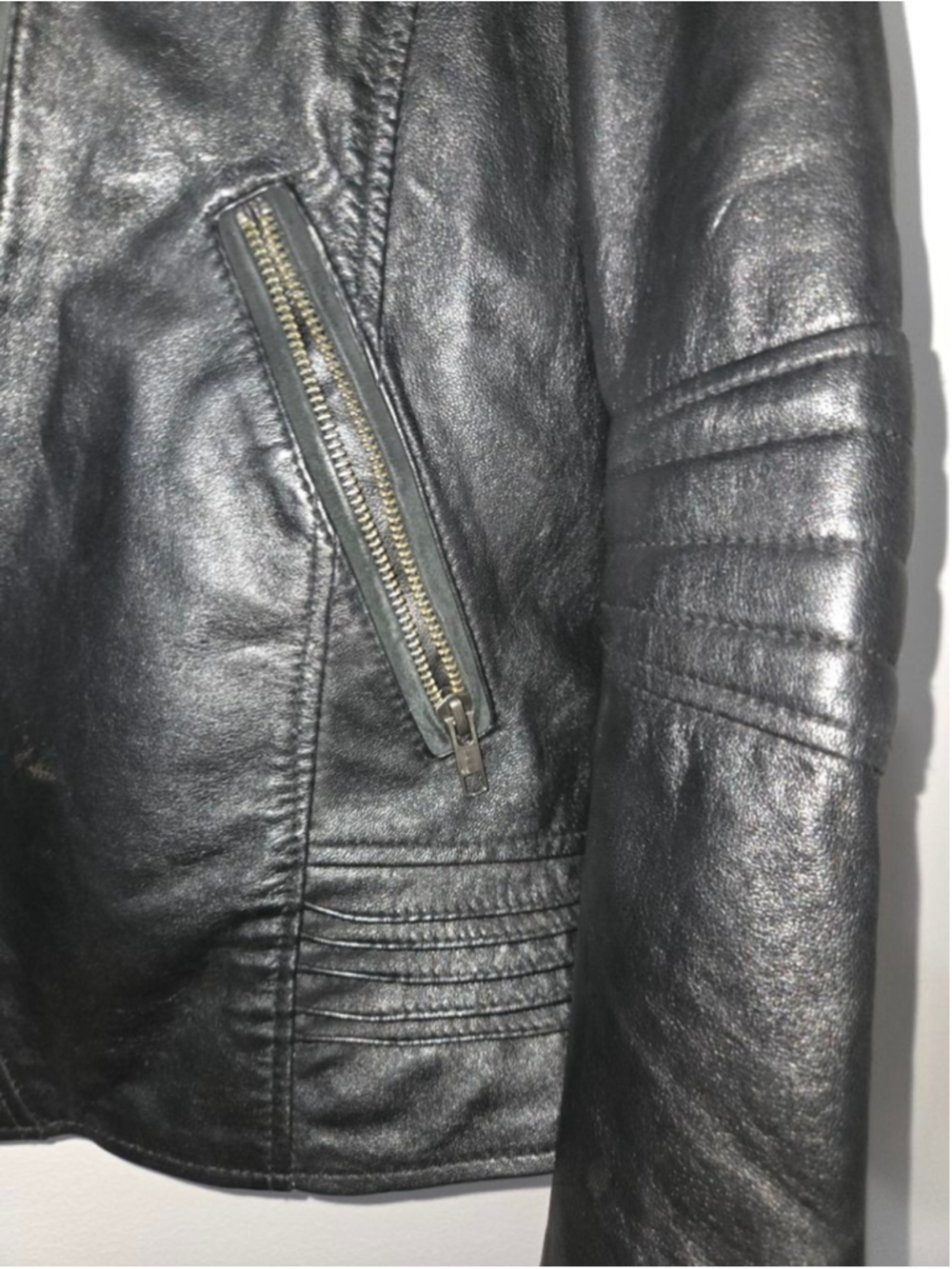 Women's XXL Whet Blue 100% Leather Jacket - Picture 4 of 10
